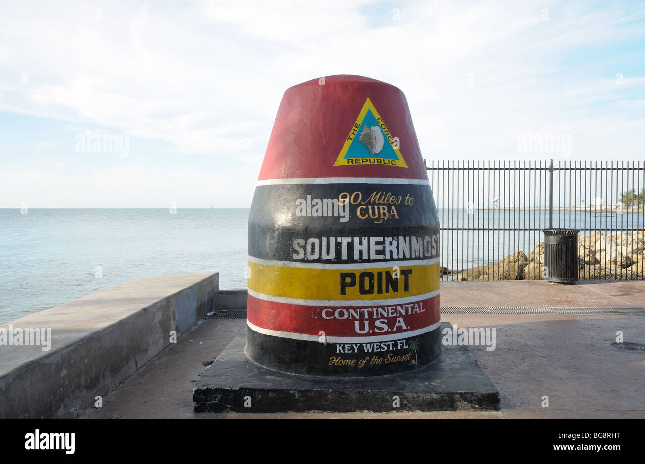 Südlichster Punkt in Kontinental-USA, Key West Florida Stockfoto