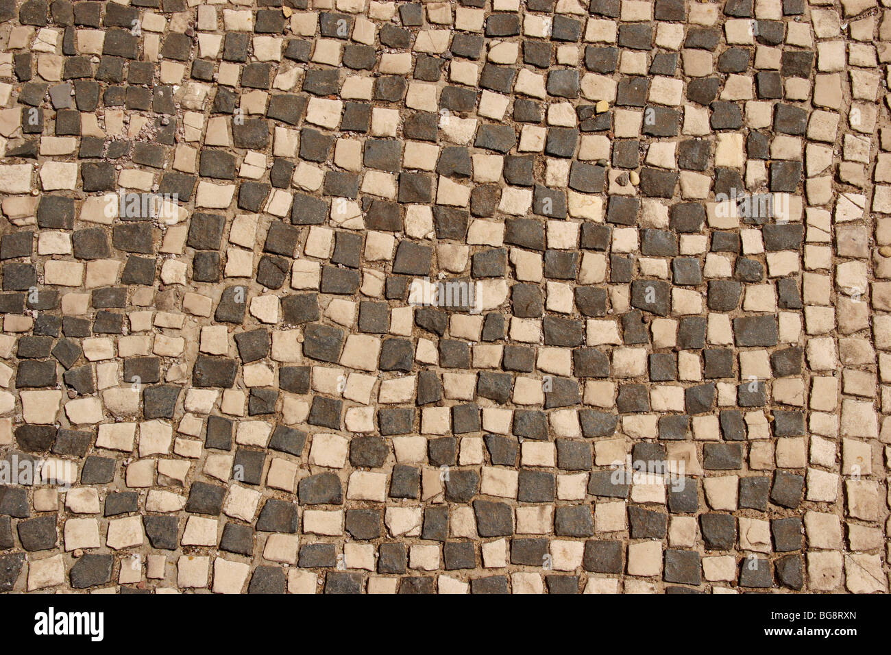 Römische Kunst. Ostia Antica. Hafenstadt des antiken Roms. Detail eines Mosaiks. Italien. Europa. Stockfoto