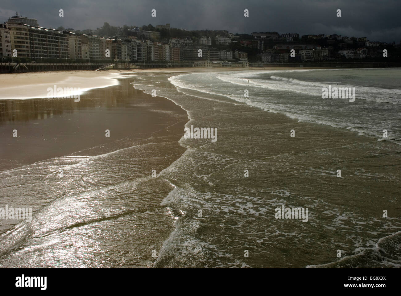La Concha, San Sebastian Stockfoto