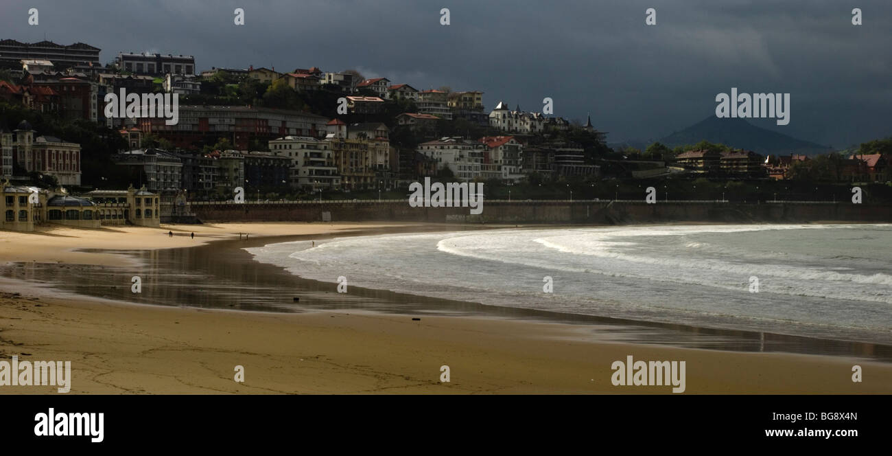 La Concha, San Sebastian Stockfoto