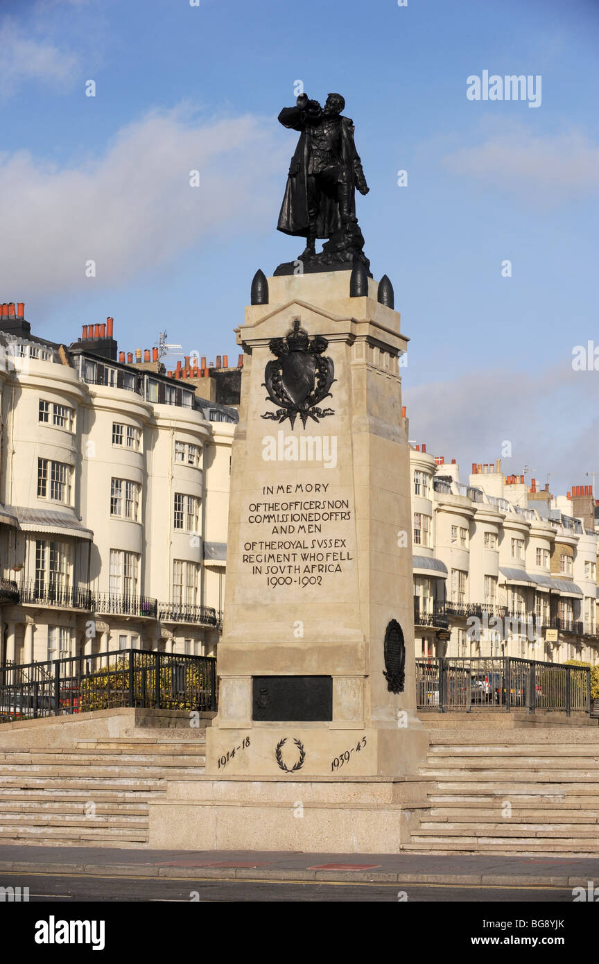 Das Royal Sussex Regiment Denkmal für Soldaten getötet in den Burenkrieg und diejenigen getötet in beiden Weltkriegen Stockfoto