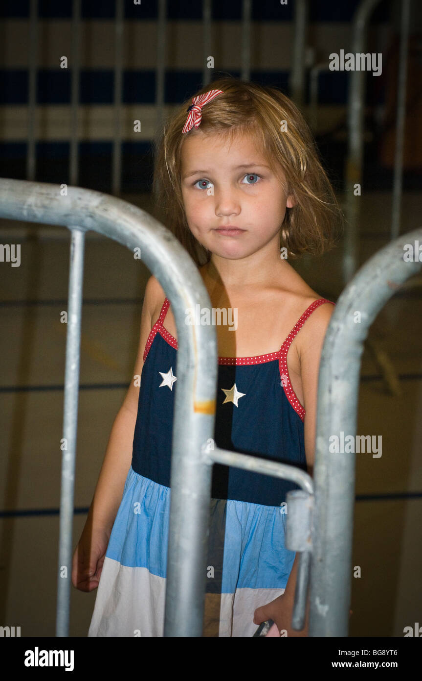 John McCain, Sarah Palin Kampagne Rallye Franklin & Marshall College in Lancaster, PA Stockfoto