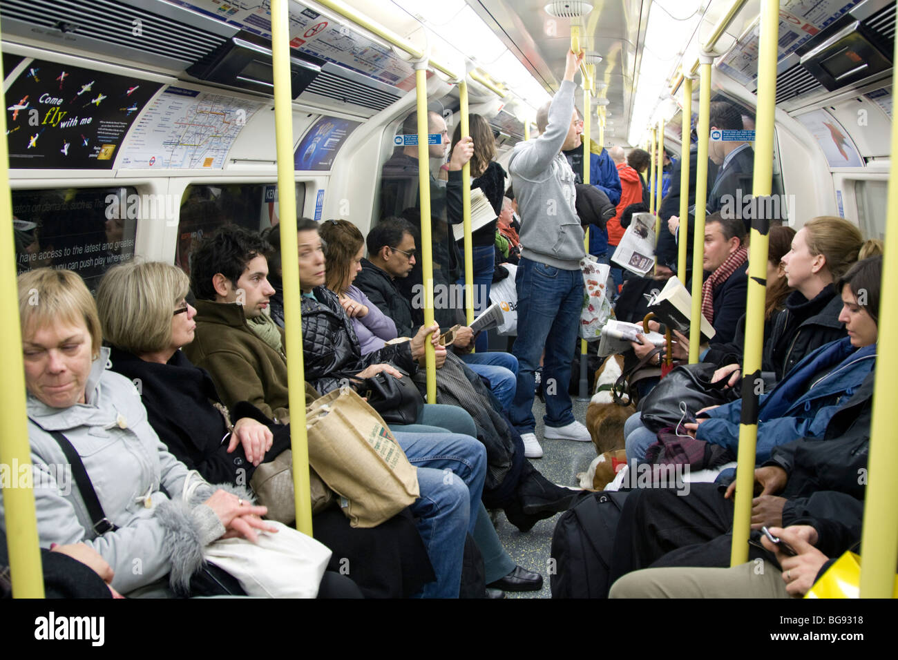 Nordlinie Zug - London Underground Stockfoto