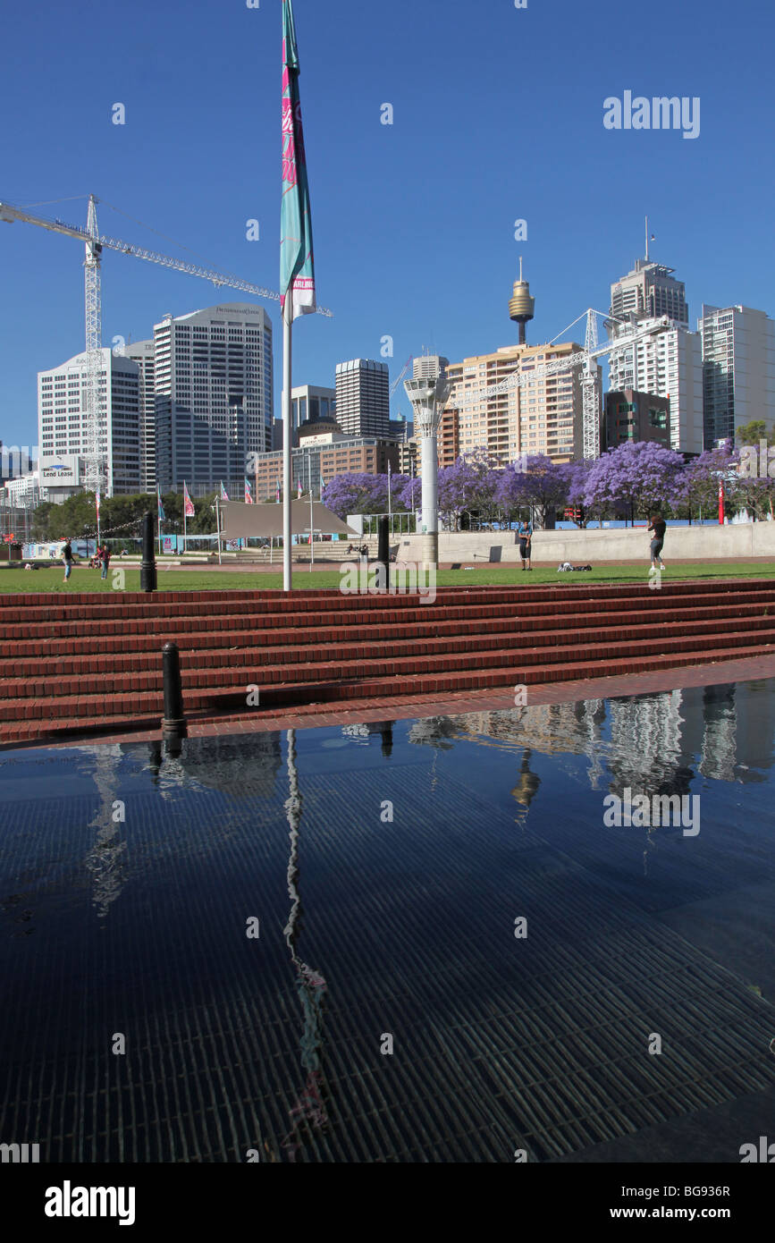 Tumbalong Park-Darling Harbour-Sydney-NSW-Australien Stockfoto