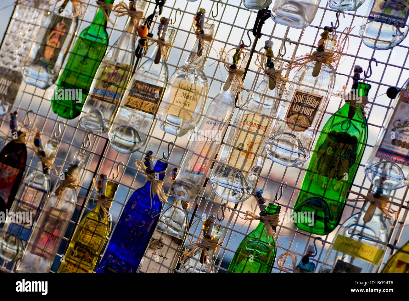 Glaskunst-Flasche Stockfoto