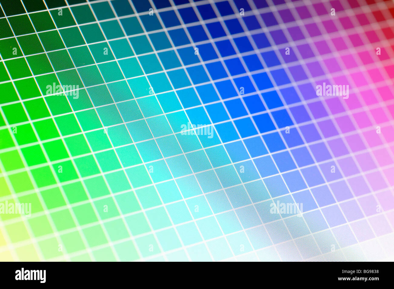 Computer Bildschirm Farben Stockfoto