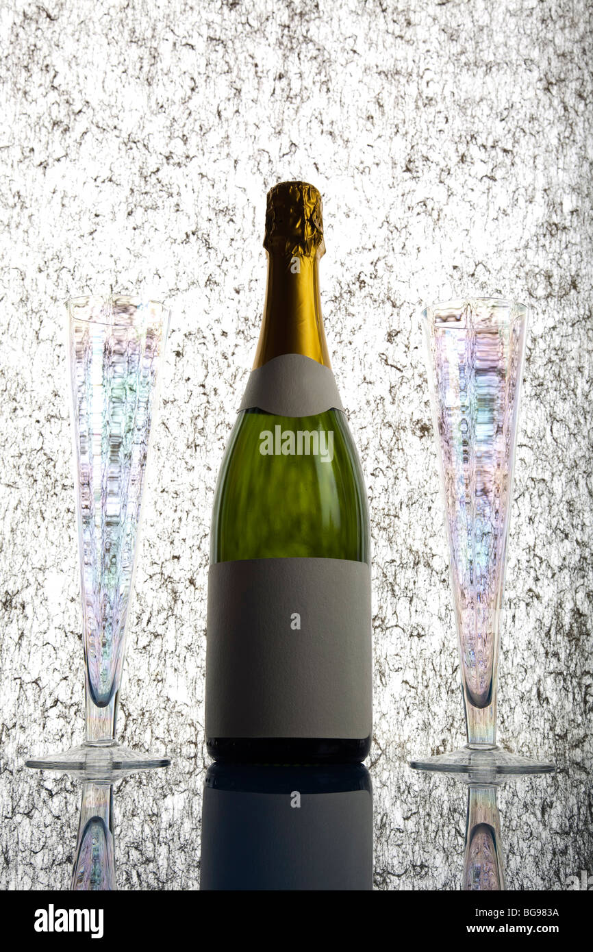 Party mit Champagner Stockfoto