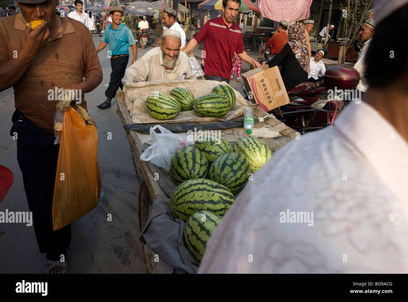 Xinjiang (China): Kashgar (oder Kashi) Stockfoto