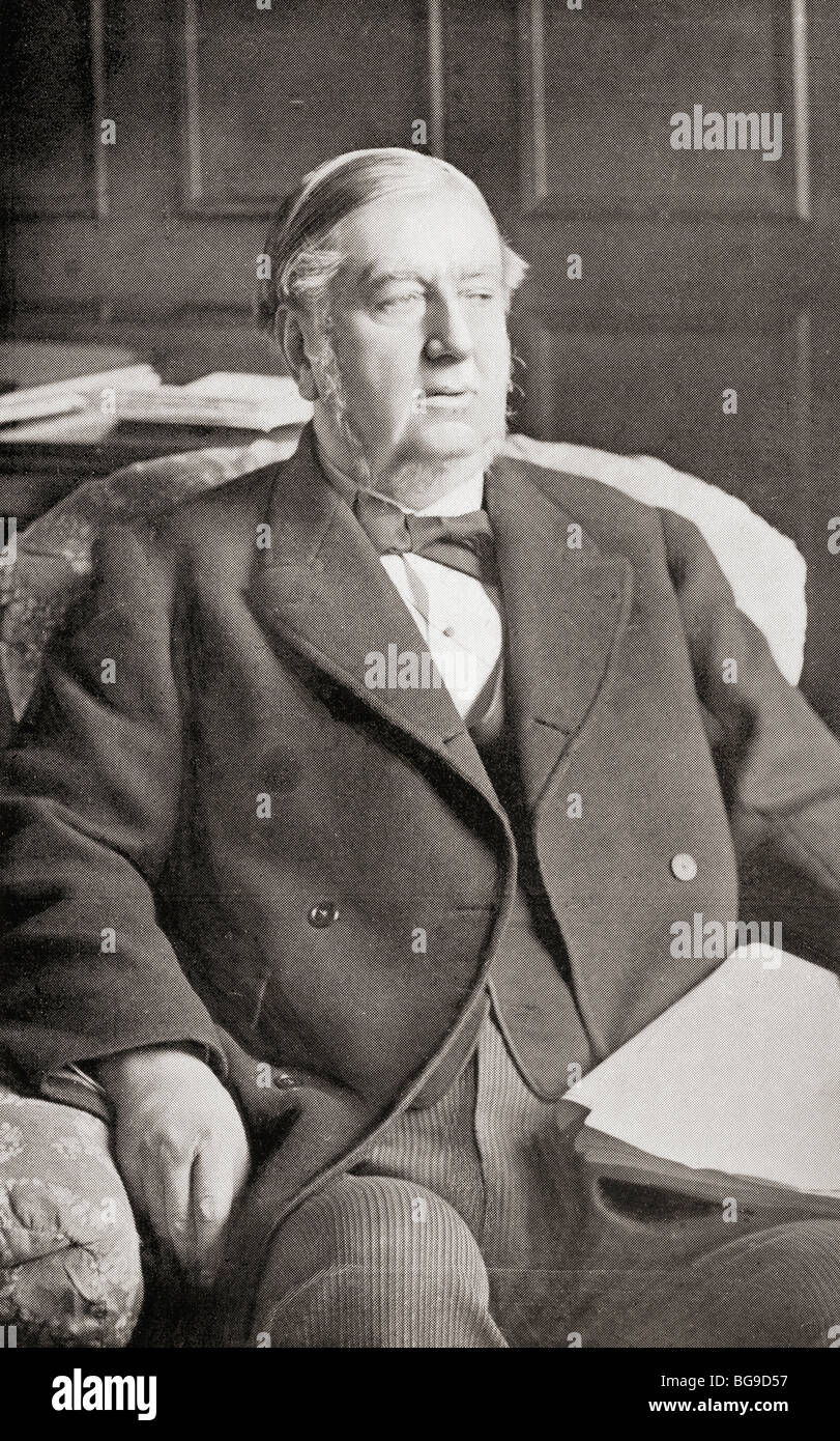 Sir William George Granville Venables Vernon Harcourt, 1827 bis 1904. Britischer Jurist, Journalist und liberale Staatsmann. Stockfoto