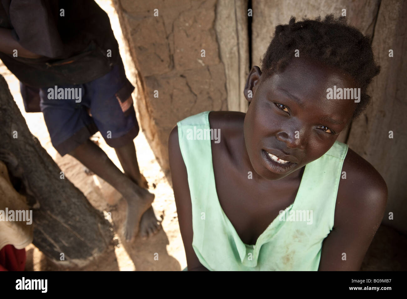 Frau des Teso-Stammes, Acowa Flüchtlingslager Amuria Bezirk, Teso Subregion, östlichen Uganda, Ostafrika. Stockfoto