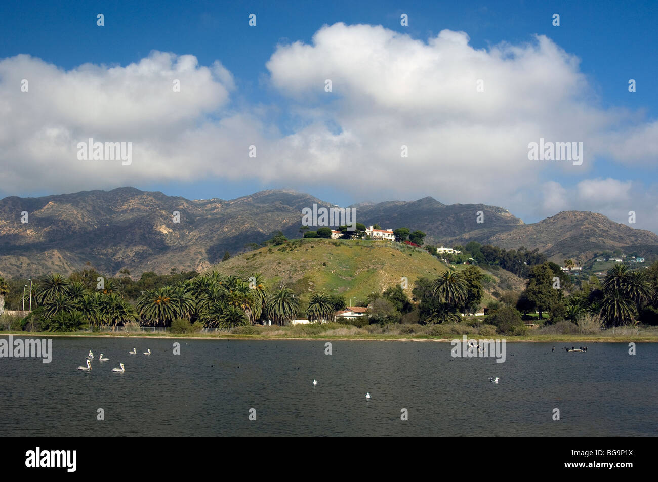 Malibu Creek und Lagune Stockfoto