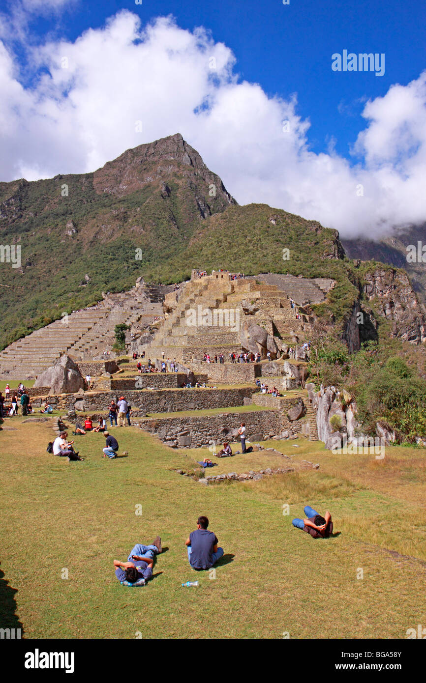 Machu Picchu, Peru, Südamerika Stockfoto