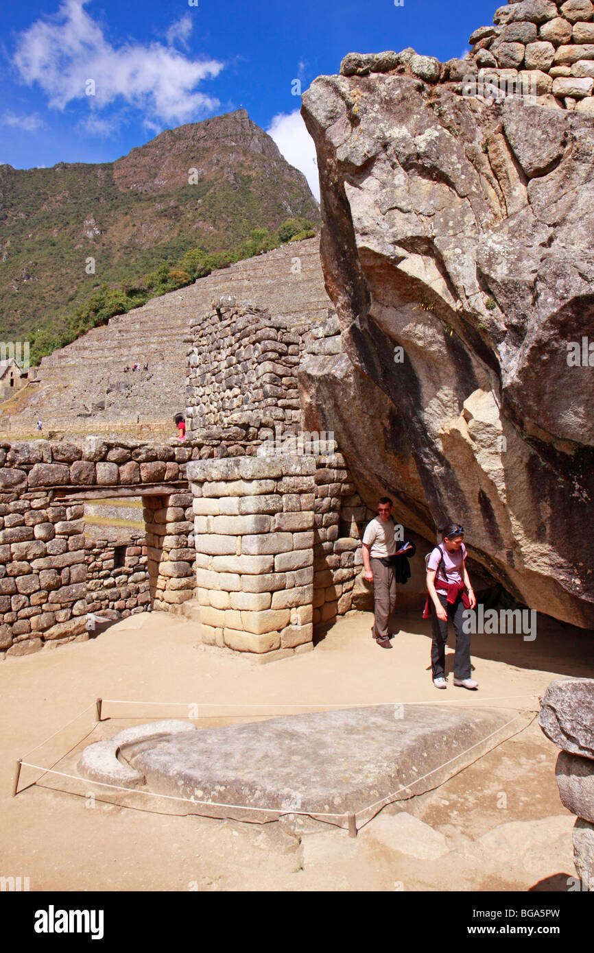 Condor, schnitzen, Machu Picchu, Peru, Südamerika Stockfoto