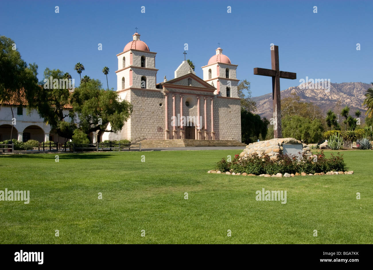 Historische Mission Santa Barbara Stockfoto