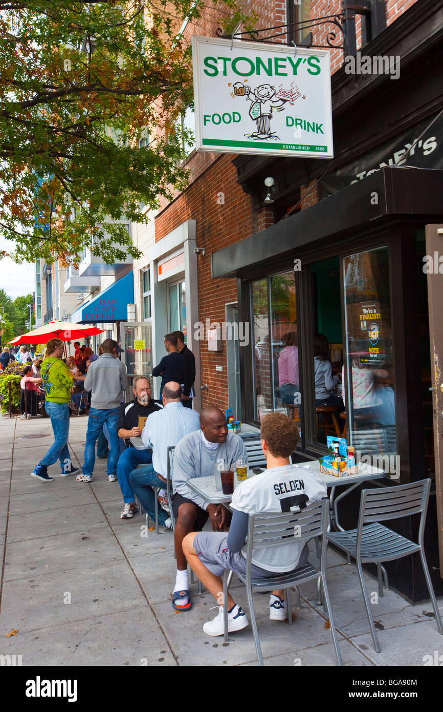 Stoney's Restaurant in Logan Circle in Washington DC Stockfoto