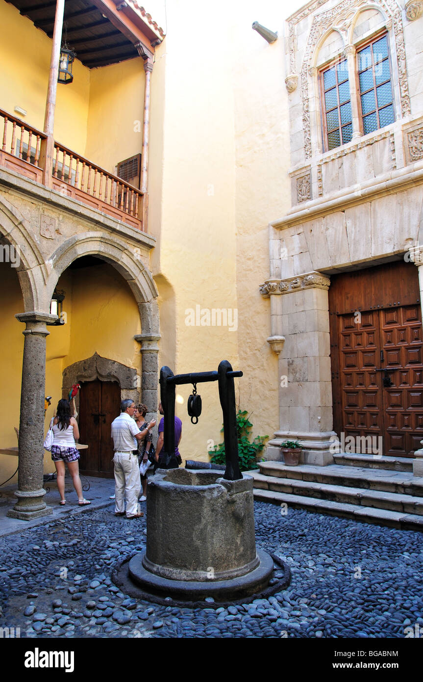 Hof, Casa de Colon, Vegueta, Las Palmas de Canaria, Gran Canaria, Kanarische Inseln, Spanien Stockfoto