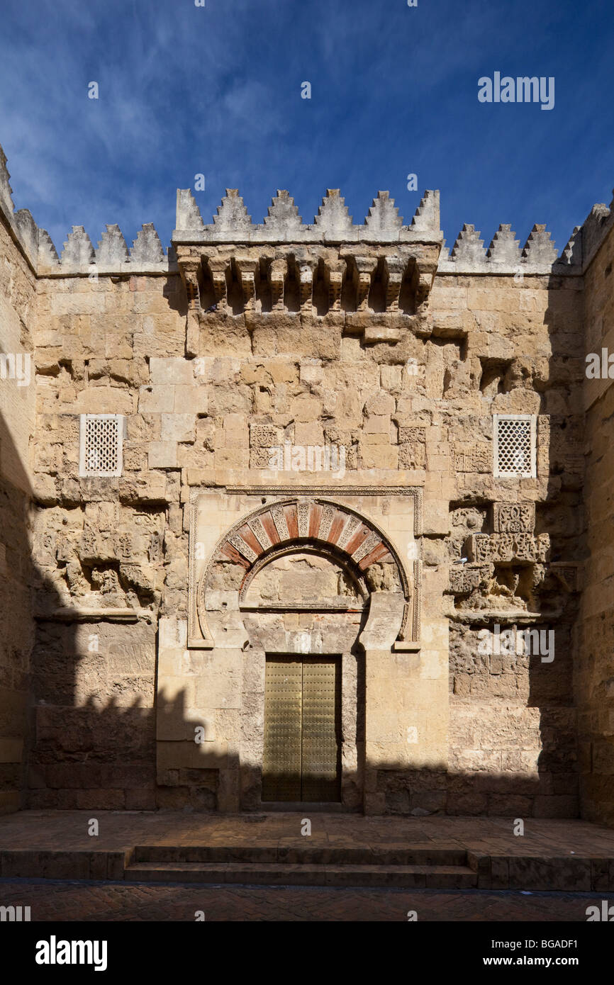Tür von St. Stephan, Mezquita von Córdoba, Andalusien, Spanien Stockfoto