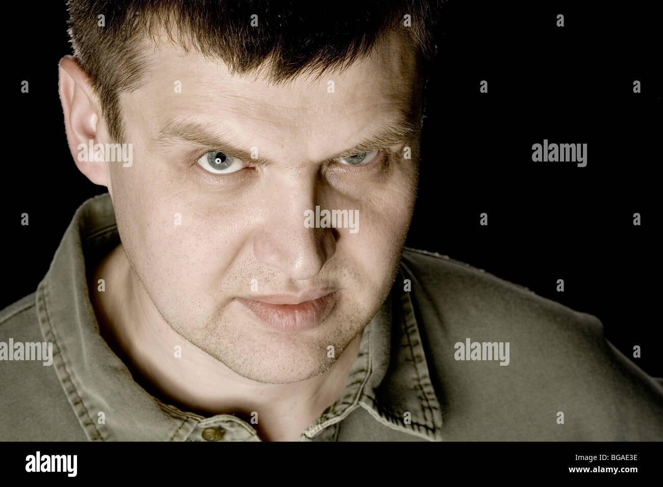 Close-up Portrait Mann Stockfoto