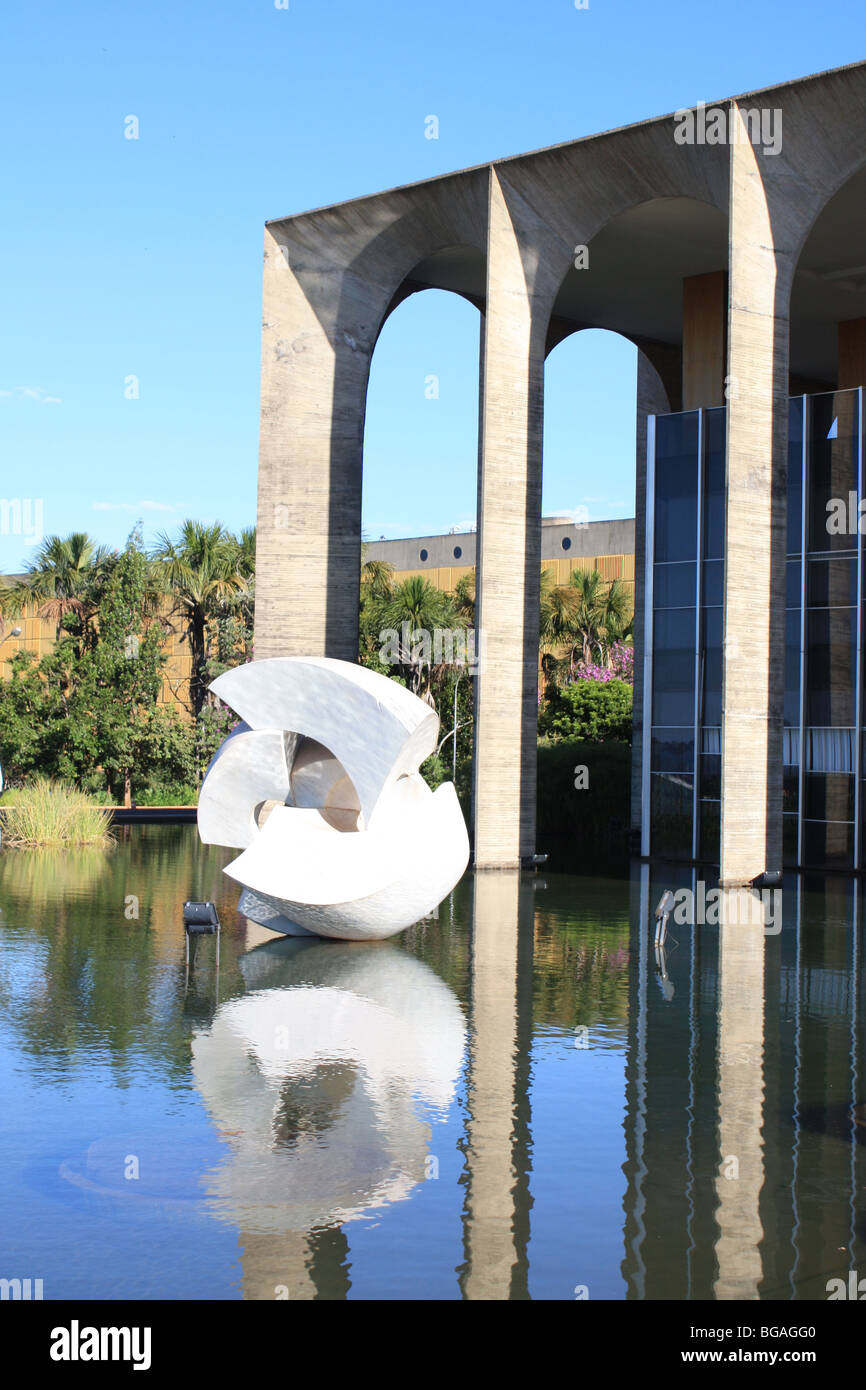 Itamaraty Palace, Auswärtiges Amt, Brasilia, Oscar Niemeyer Stockfoto