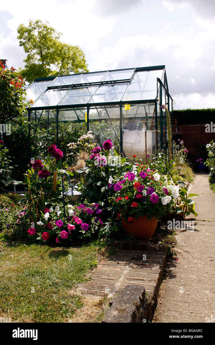 ENGLISCHER HÜTTENGARTEN Stockfoto