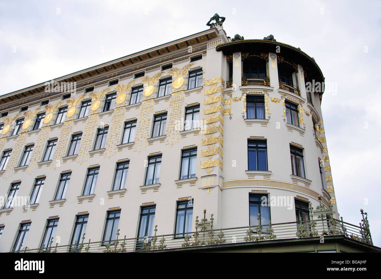 Medaillon-Haus, Wien, Österreich Stockfoto
