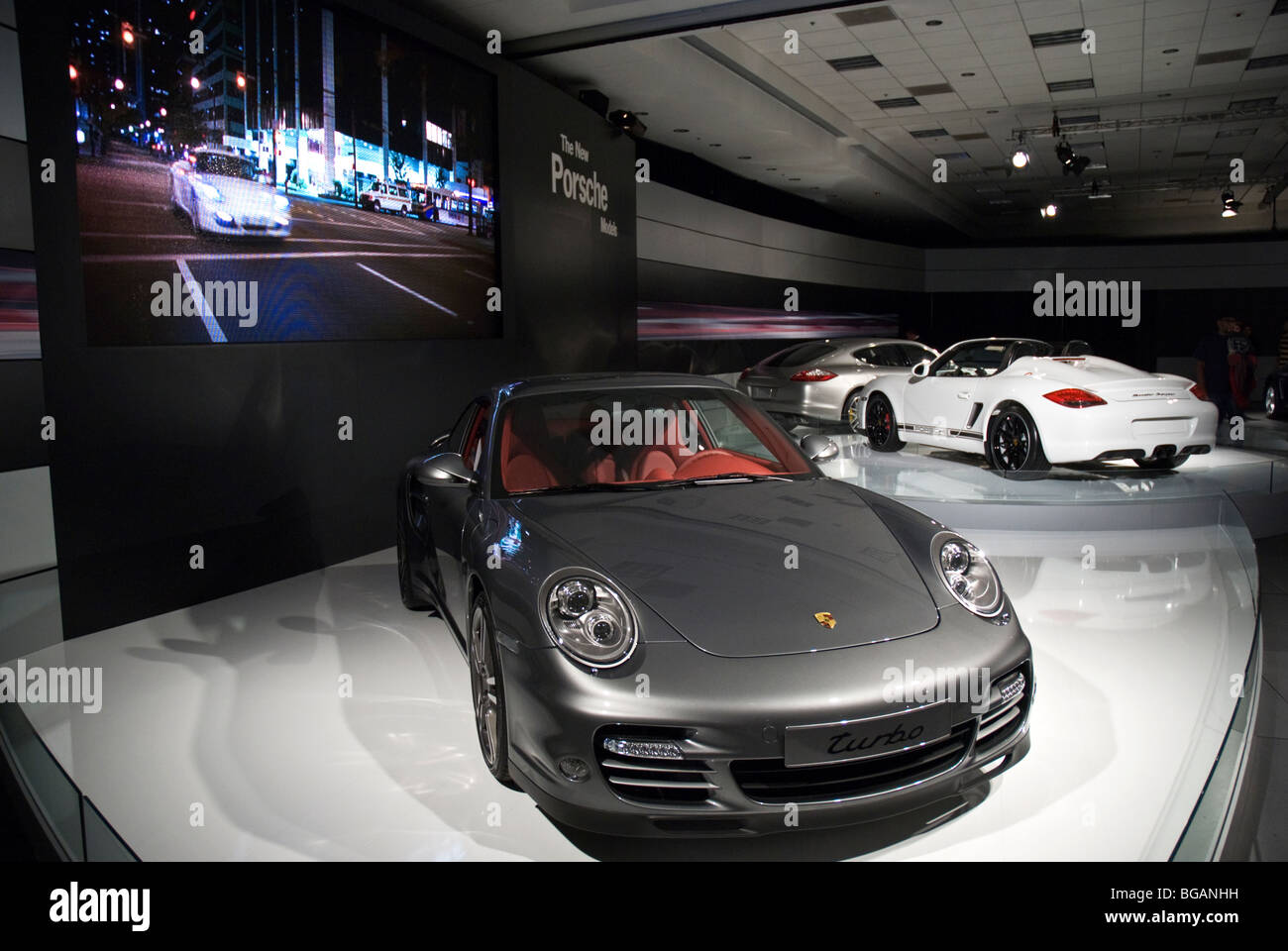 2010 Porsche 911 Turbo (N.A. Debut) auf der 2009 LA Auto Show, Los Angeles, CA, USA Stockfoto