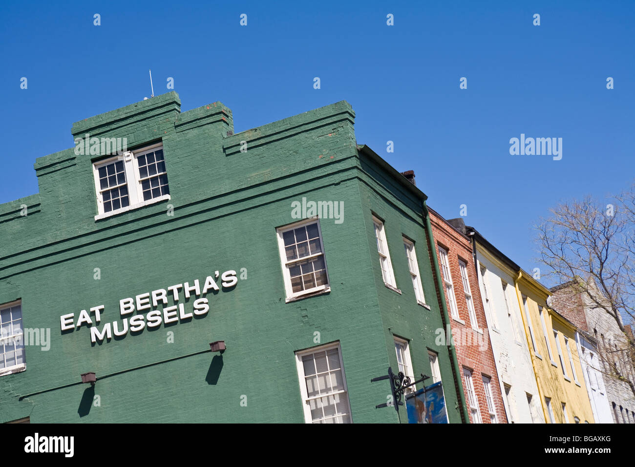 Bertha Muscheln Restaurant im Stadtteil Fells Point in Baltimore Maryland Stockfoto