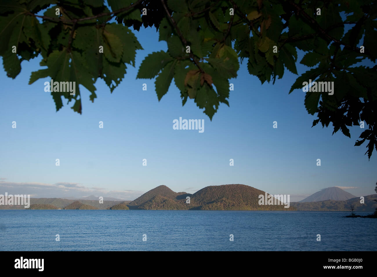 Japan, Insel Hokkaido, Shikotsu-Toya-Nationalpark, Lake Toya (Toya Ko) Stockfoto