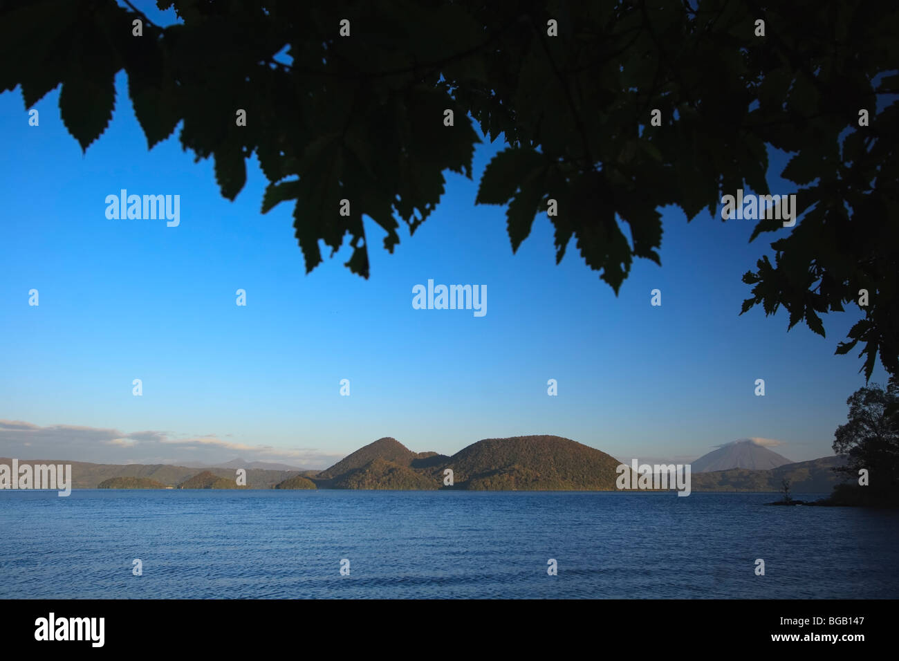 Japan, Insel Hokkaido, Shikotsu-Toya-Nationalpark, Lake Toya (Toya Ko) Stockfoto