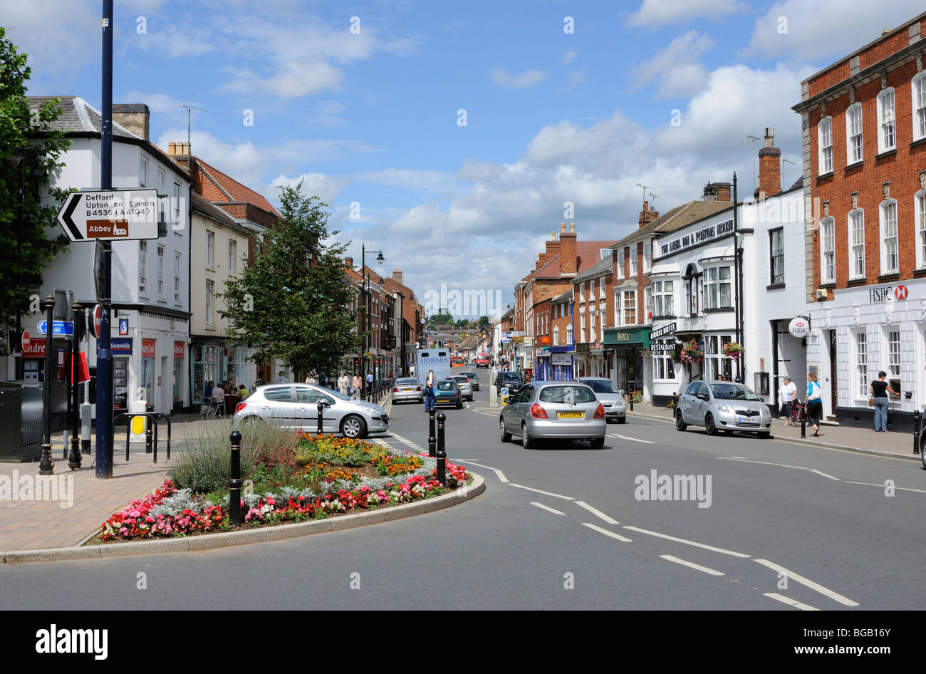 High Street, Bilovec, Worcestershire, England, Vereinigtes Königreich. Stockfoto