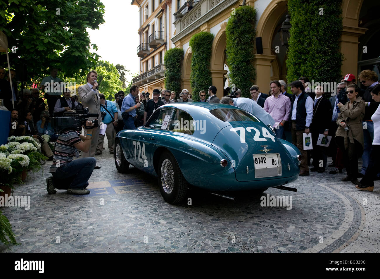 Ferrari 166 MM touring auf der Villa d ' Este Concours Como Italien Stockfoto