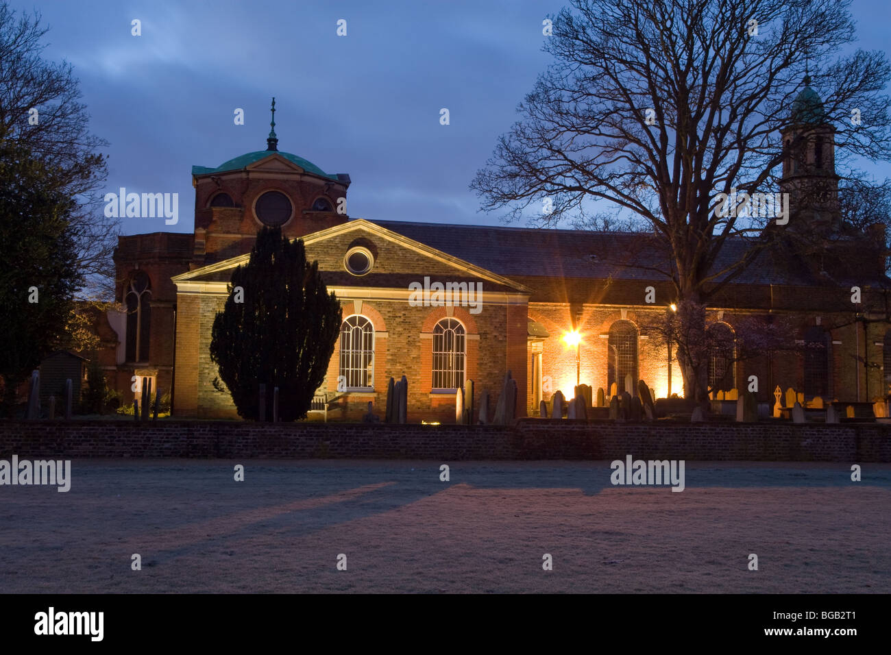 am frühen Morgen Kirche st. Annes kew Stockfoto