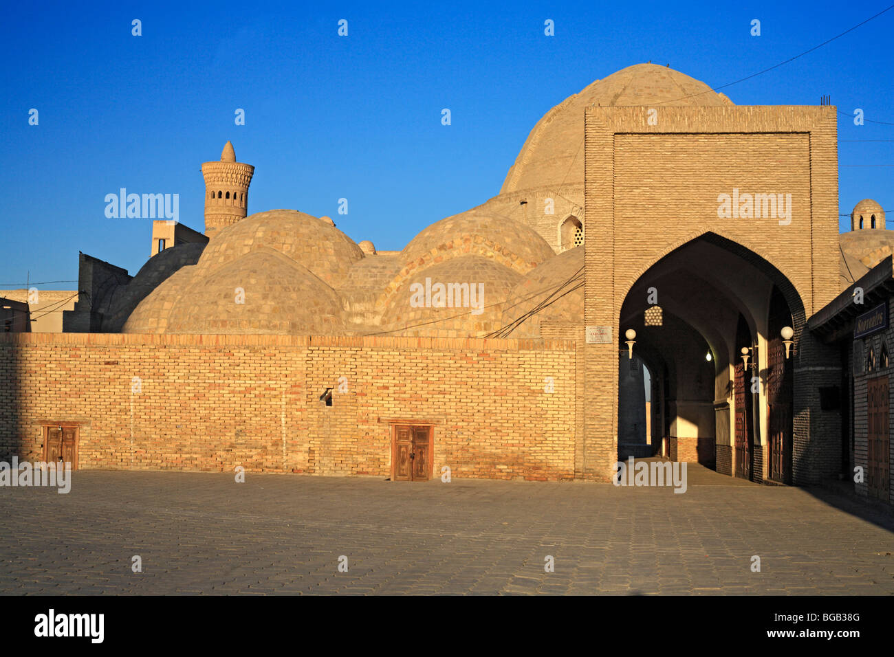 Kuppeln von Taq-i-Zaragon (Juwelier Basar), (16. Jh.), Buchara, Usbekistan Stockfoto