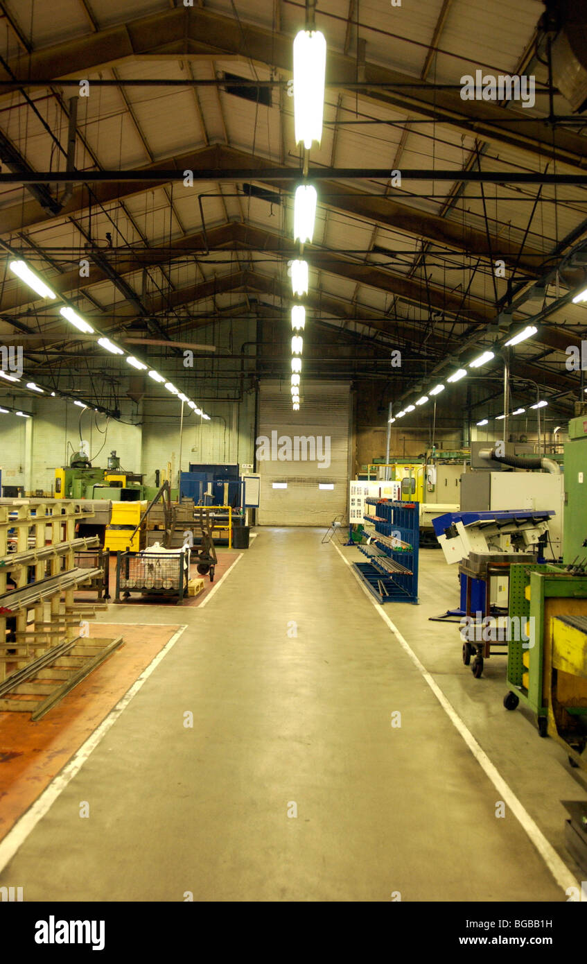 Foto von leeren geschlossenen industriellen Einheit leer Werksgelände Stockfoto