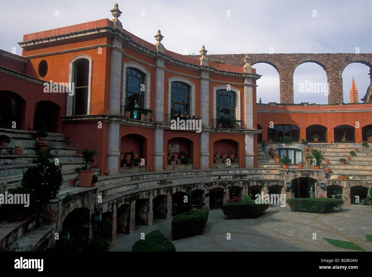 Hotel Quinta Real, Zimmer und Unterbringung, Aquädukt, Aquädukt, Hauptstadt, Zacatecas, Zacatecas, Mexiko Stockfoto