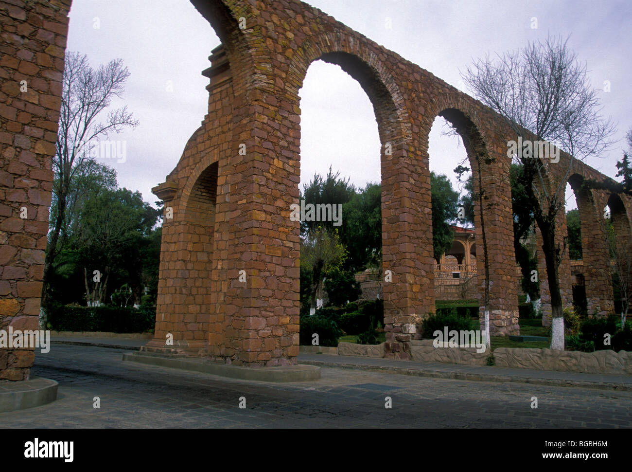 Aquädukt, El Cubo, Hauptstadt, Zacatecas, Zacatecas, Mexiko Stockfoto