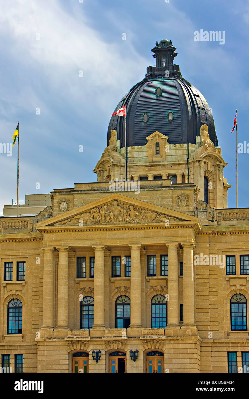 Legislative Building in der Stadt von Regina, Saskatchewan, Kanada. Stockfoto