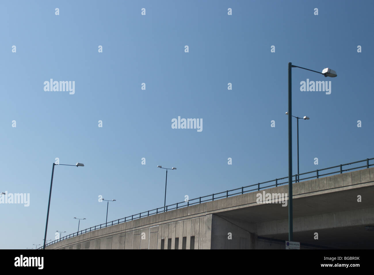 erhöhten Abschnitt der Autobahn M3 Stockfoto