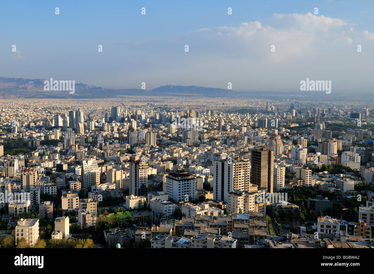 Panoramablick über die Stadt Teheran, Iran, Persien, Asien Stockfoto