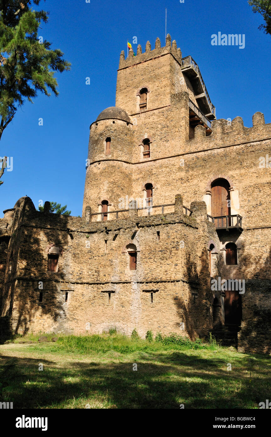 Fasiladas Palast, königliche Gehege Fasil Ghebbi, UNESCO World Heritage Site, Gonder, Gondar, Amhara in Äthiopien, Afrika Stockfoto