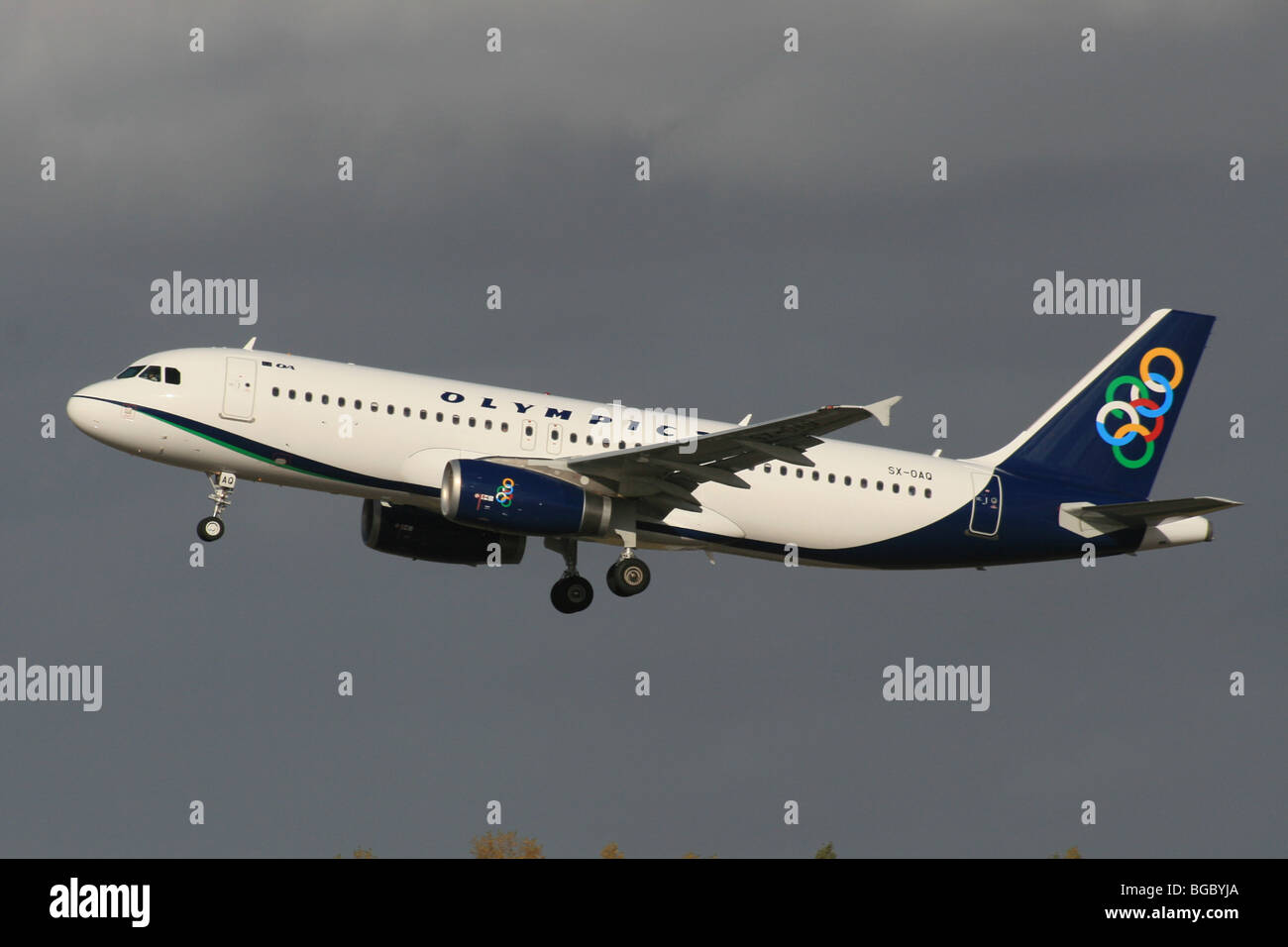 OLYMPIC AIRLINES AIRBUS A320-GRIECHENLAND Stockfoto