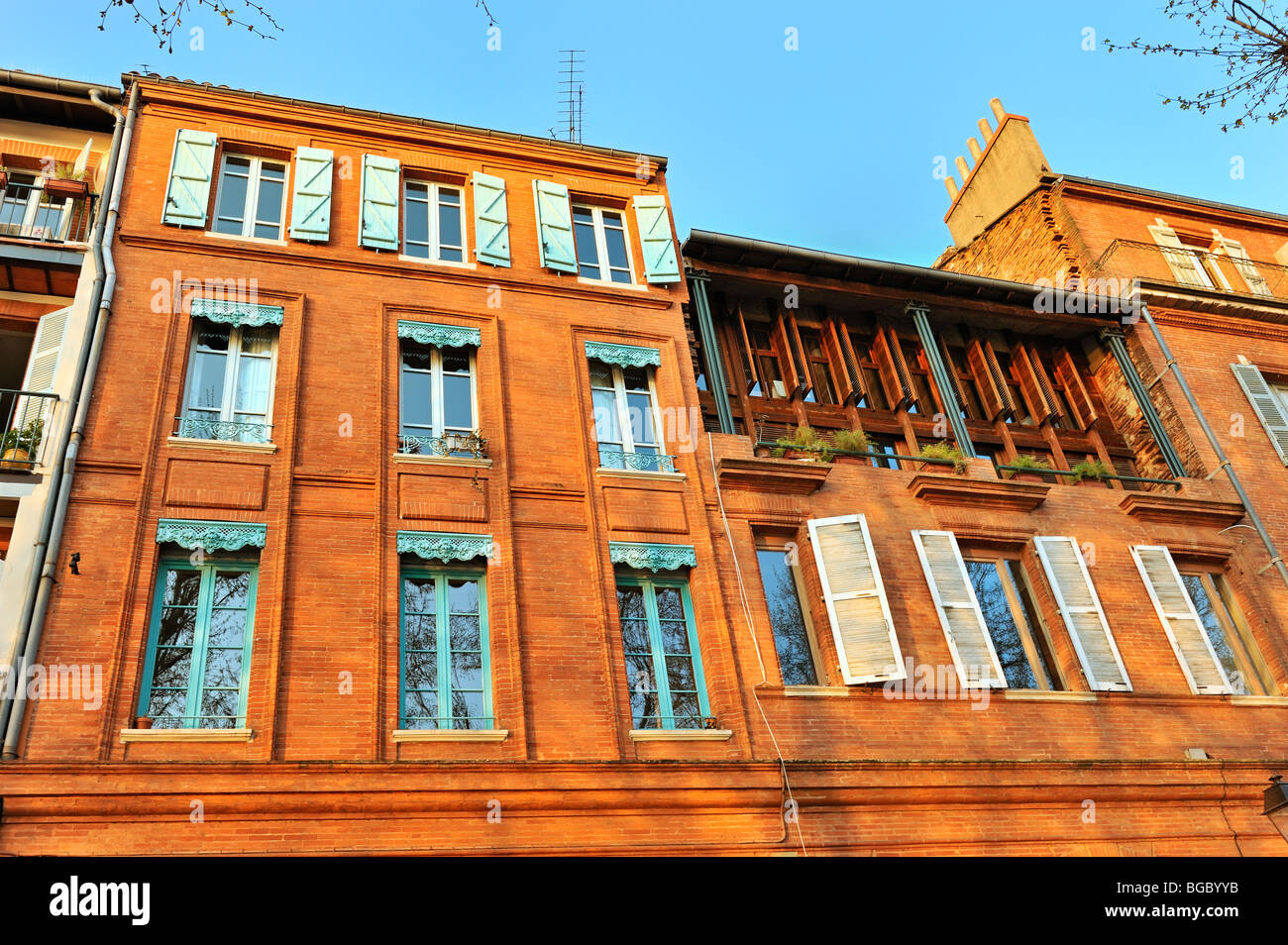 Quais Daurade im vorderen Garonne Fluß AtToulouse, Frankreich. Stockfoto