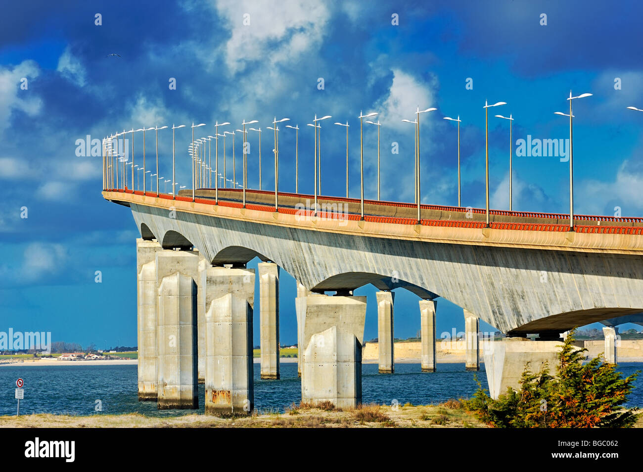 Ile de Re-Viadukt, Frankreich. Stockfoto