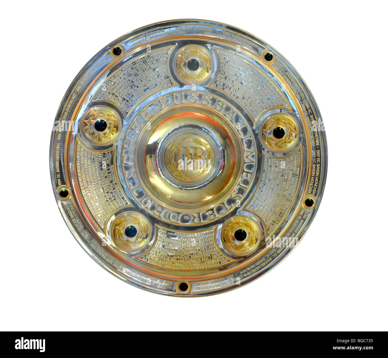 Meisterschale, Deutsche Bundesliga deutsche Fußball Liga Meisterschale,  Ausschnitt Stockfotografie - Alamy