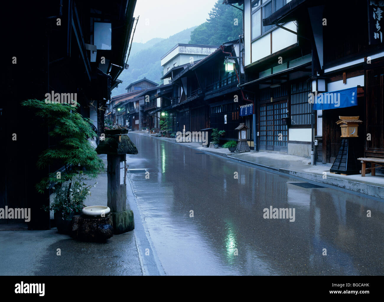 Narai Juku, Shiojiri, Nagano, Japan Stockfoto