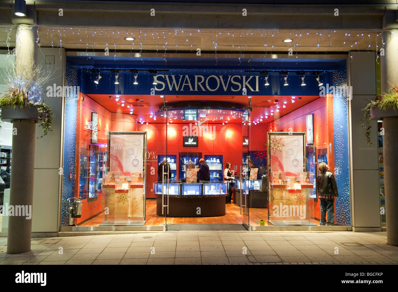 Swarovski shop Stockfoto