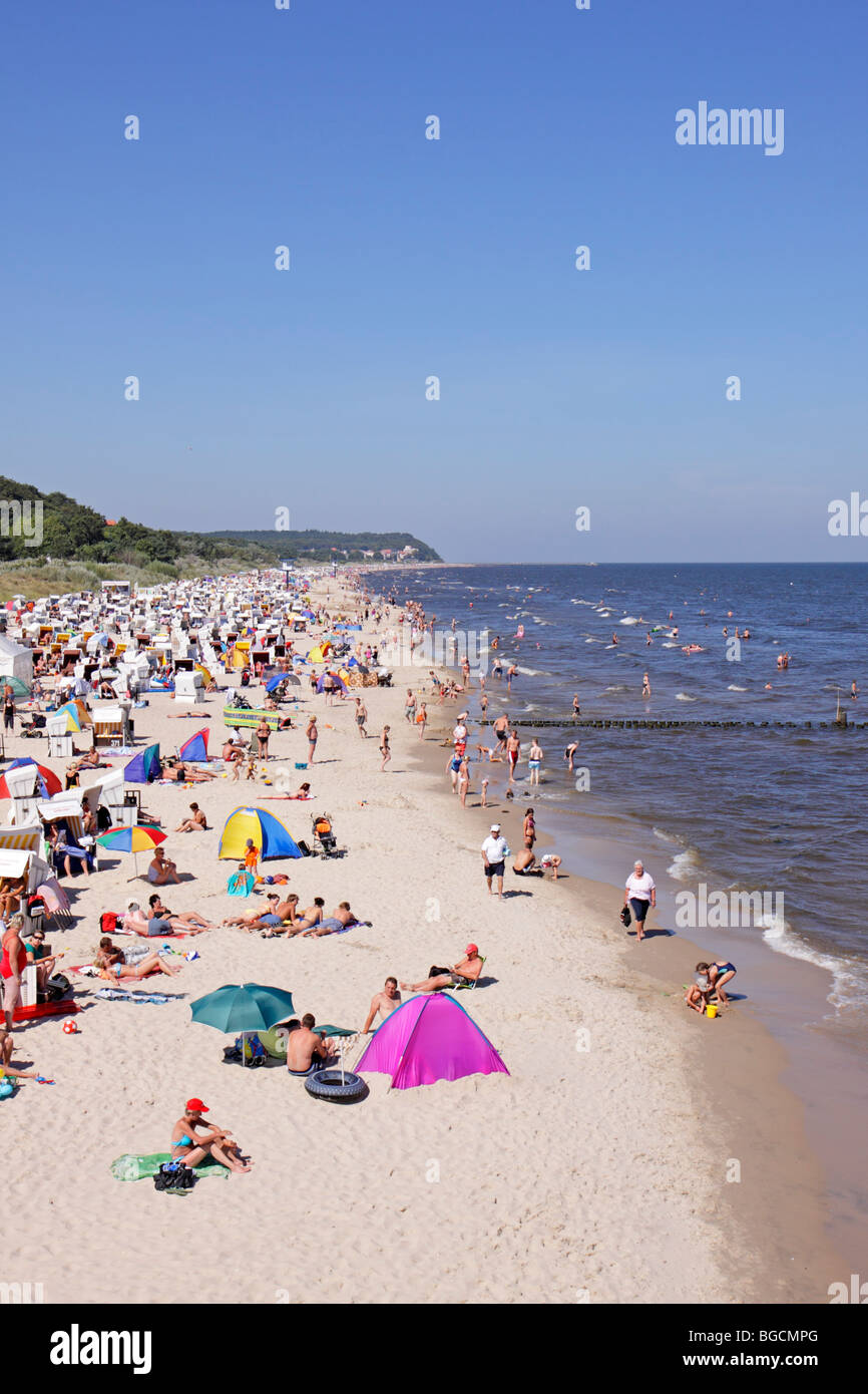 Heringsdorf-Strand, Insel Usedom, Mecklenburg-West Pomerania, Deutschland Stockfoto