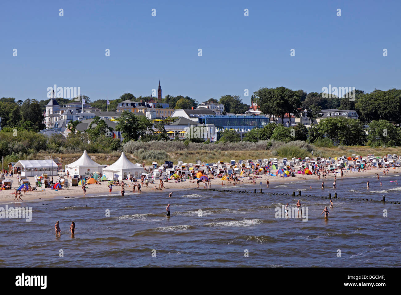 Heringsdorf-Strand, Insel Usedom, Mecklenburg-West Pomerania, Deutschland Stockfoto