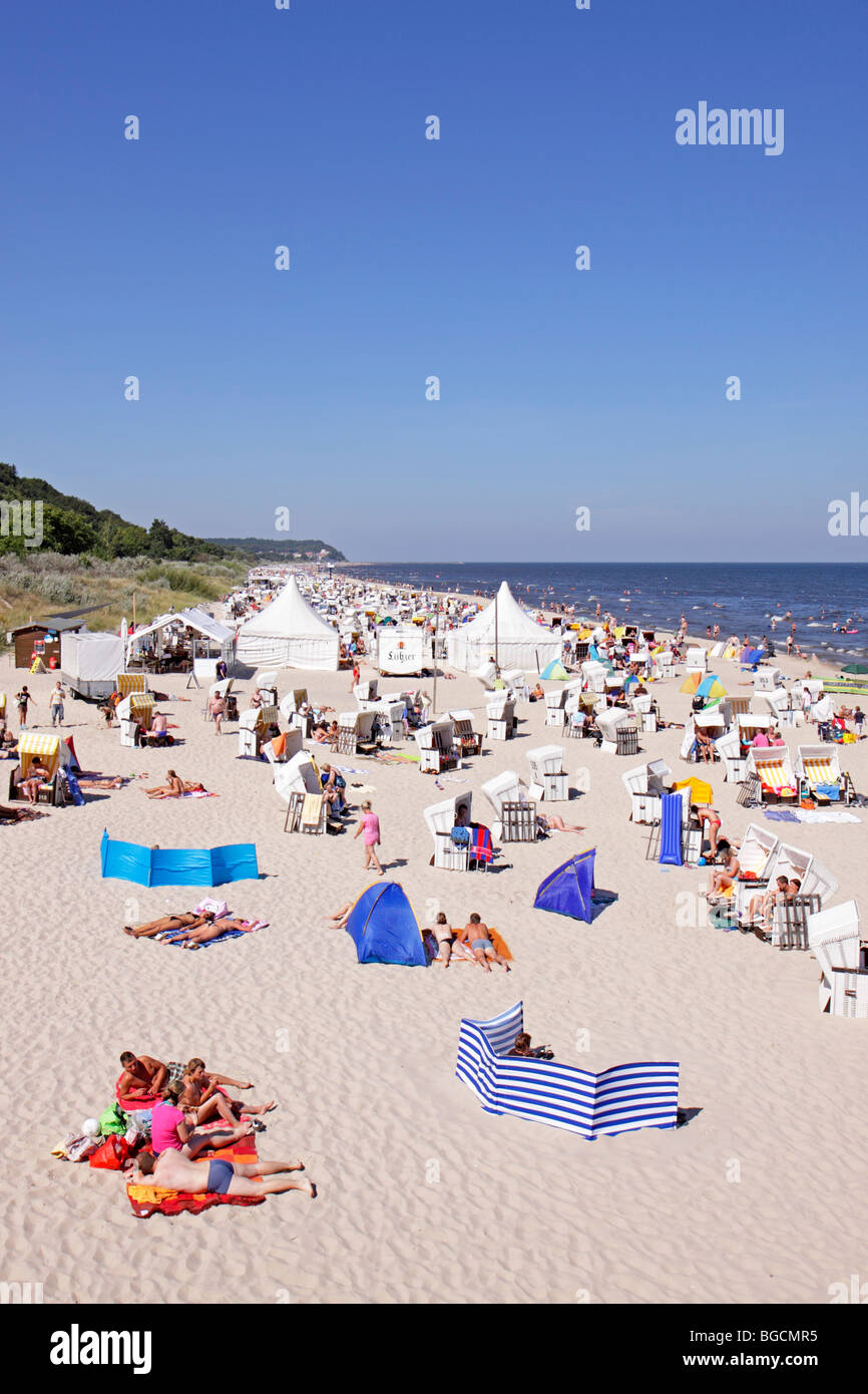 Heringsdorf-Strand, Insel Usedom, Mecklenburg-West Pomerania, Deutschland Stockfoto