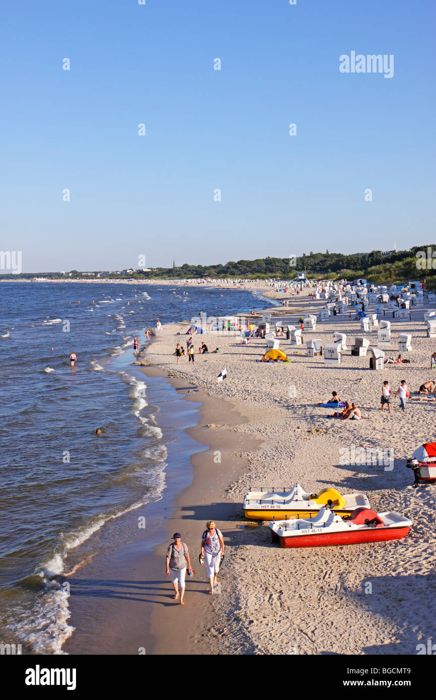 Heringsdorf-Strand, Insel Usedom, Mecklenburg-West Pomerania, Deutschland Stockfoto